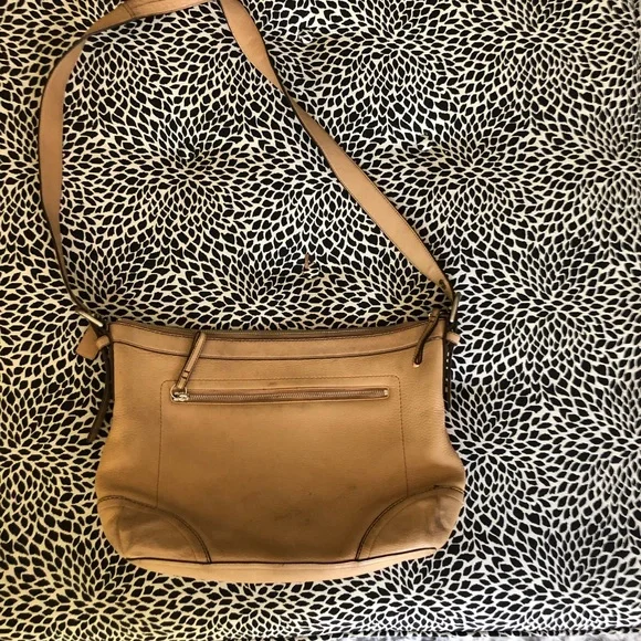 Coach Tan Camel Pebbled Leather Bag - Picture 6 of 11